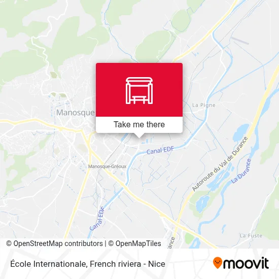 École Internationale map