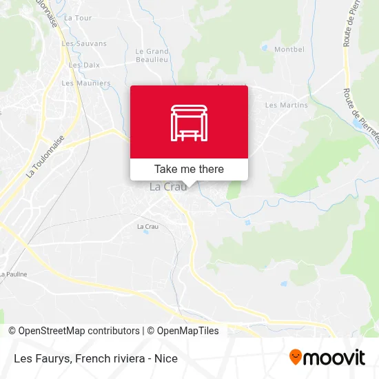 Les Faurys map