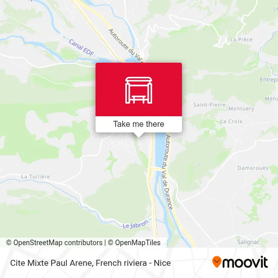 Cite Mixte Paul Arene map