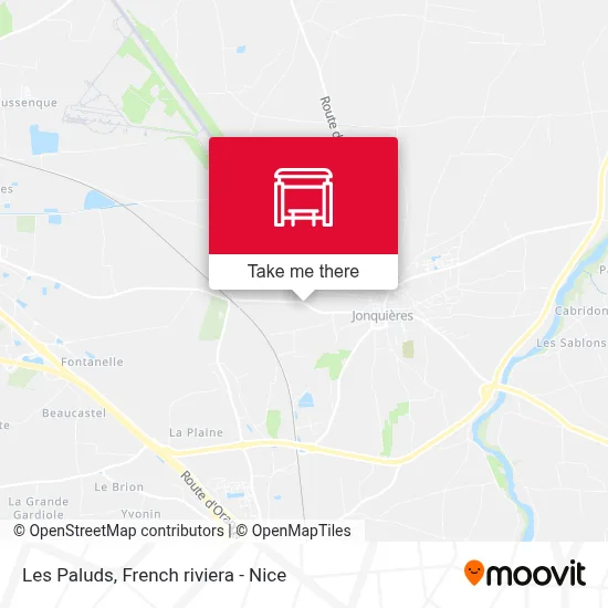 Les Paluds map