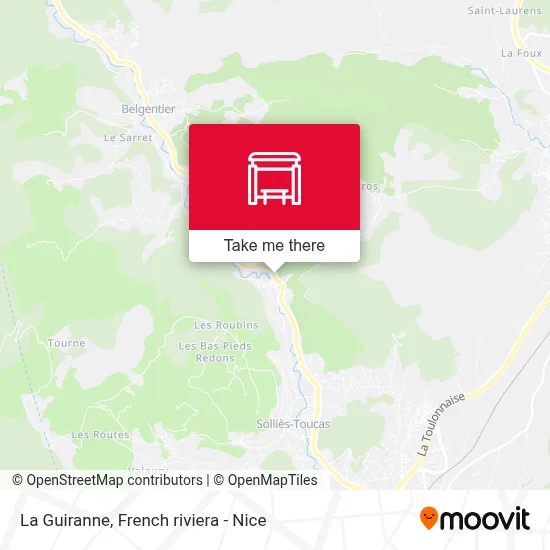 La Guiranne map