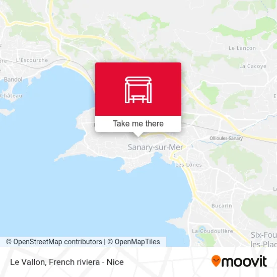 Le Vallon map