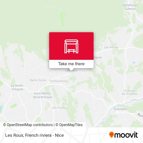 Les Roux map