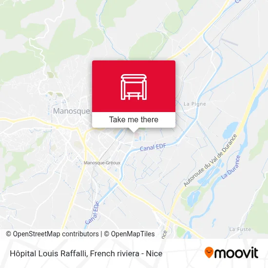 Hôpital Louis Raffalli map