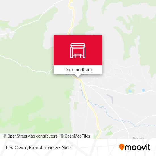 Les Craux map
