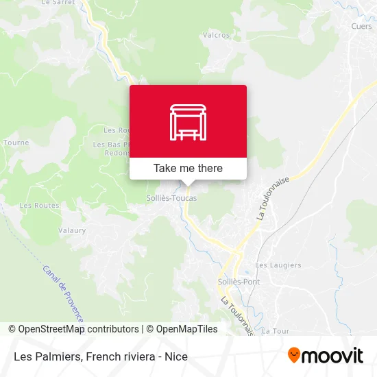 Les Palmiers map