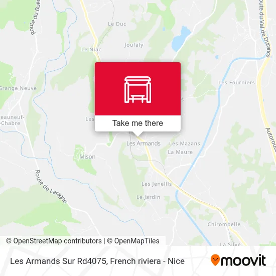 Les Armands Sur Rd4075 map