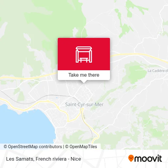 Les Samats map