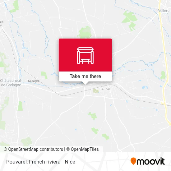 Pouvarel map
