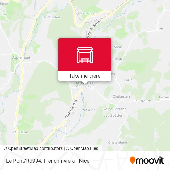 Le Pont/Rd994 map