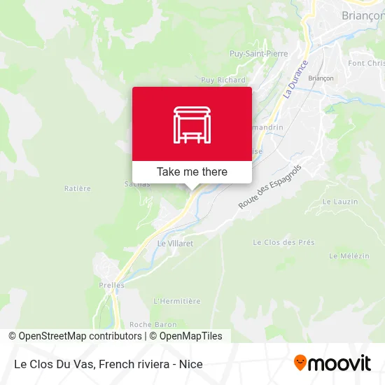 Le Clos Du Vas map