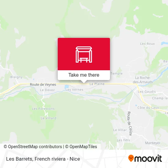 Les Barrets map