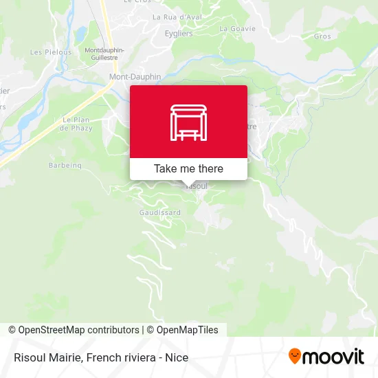 Risoul Mairie map