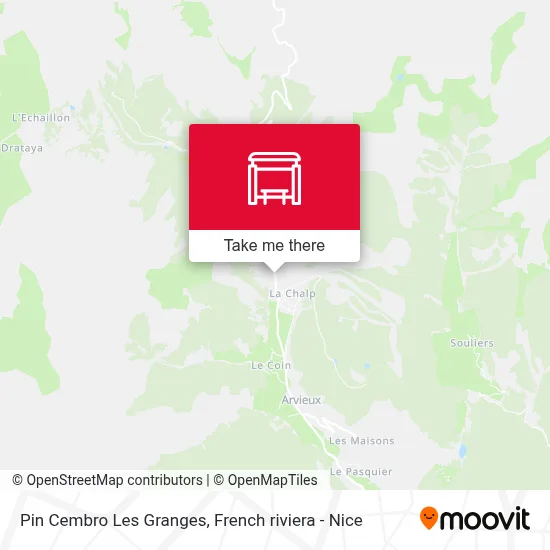 Mapa Pin Cembro Les Granges