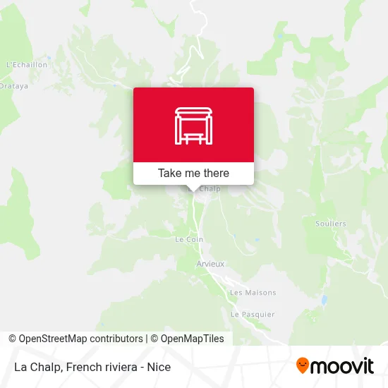 La Chalp map