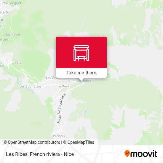Les Ribes map