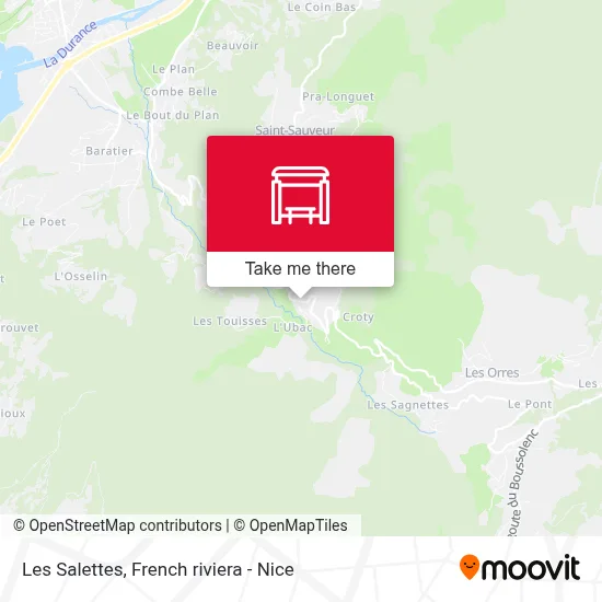 Les Salettes map