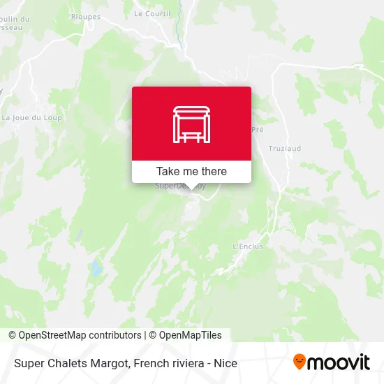 Mapa Super Chalets Margot