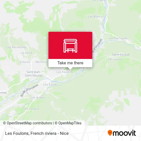 Les Foulons map