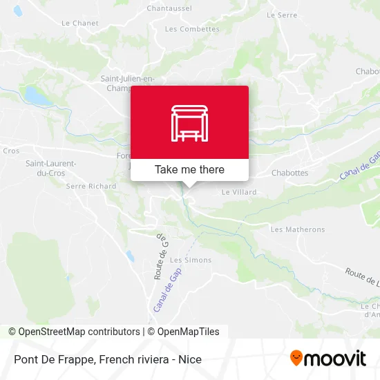 Pont De Frappe map