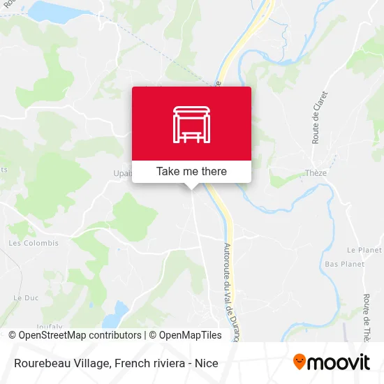 Mapa Rourebeau Village