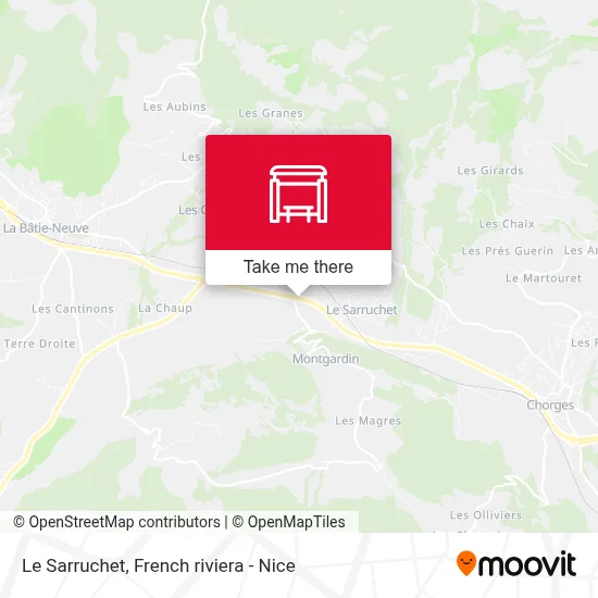 Le Sarruchet map