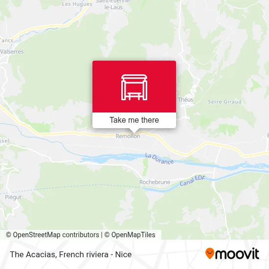 Les Acacias map