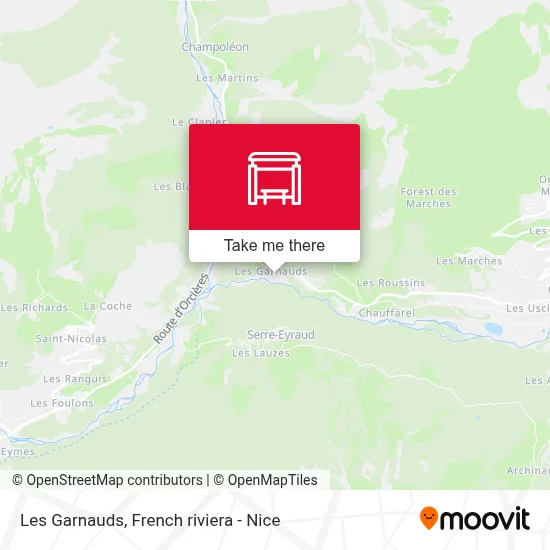Les Garnauds map
