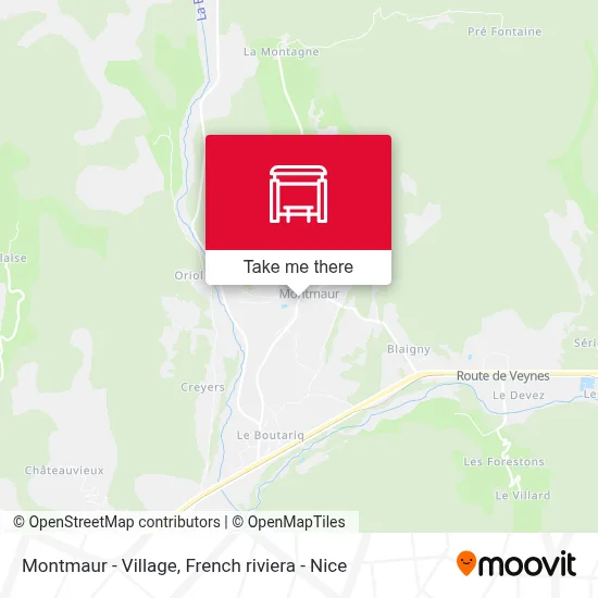 Montmaur - Village map