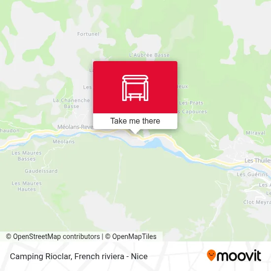 Camping Rioclar map