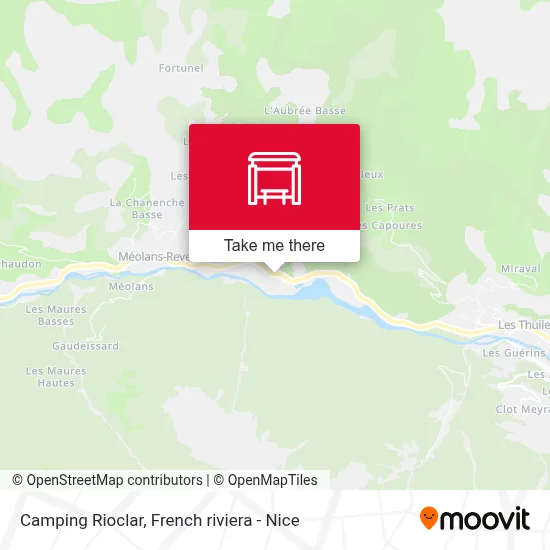 Camping Rioclar map