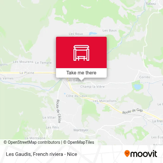 Les Gaudis map