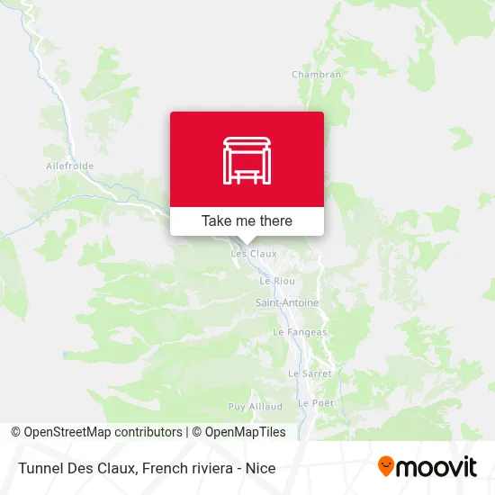 Tunnel Des Claux map