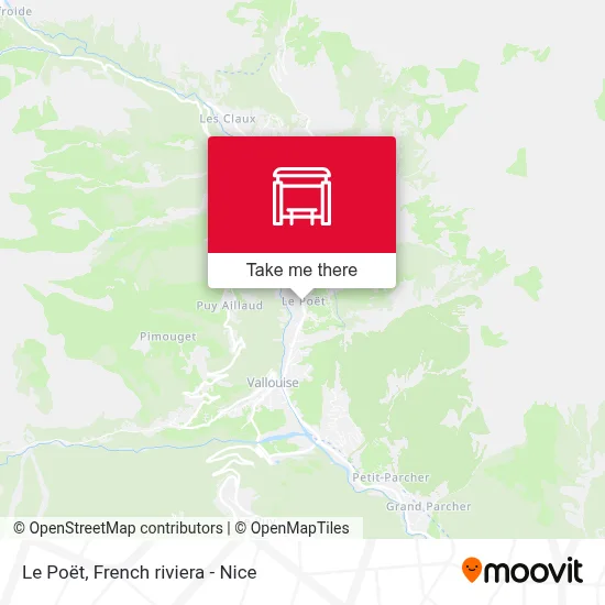 Le Poët map