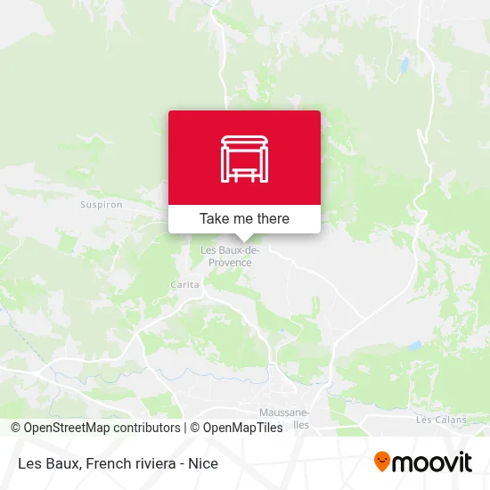 Les Baux map