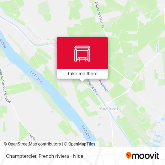 Champtercier map