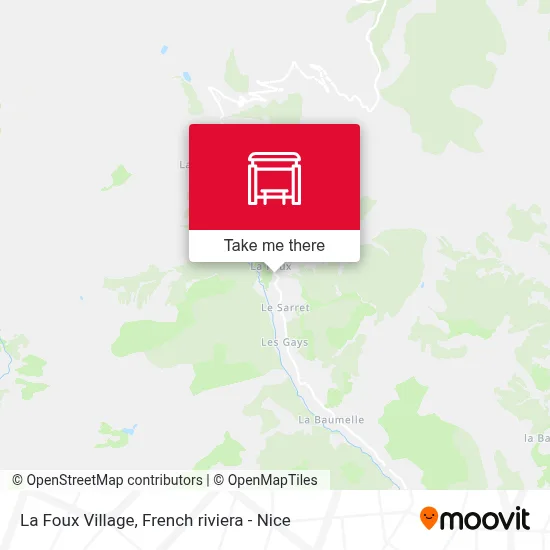 La Foux Village map