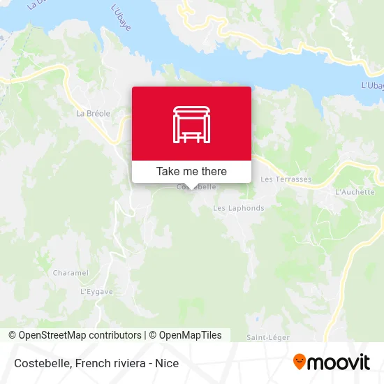 Costebelle map