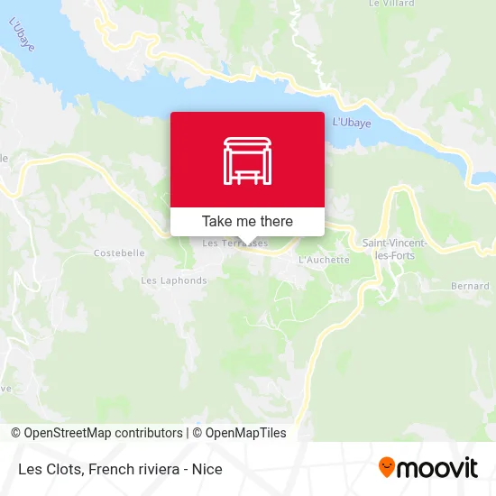 Les Clots map