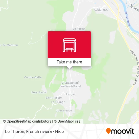 Le Thoron map