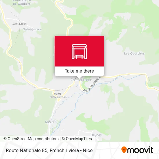 Route Nationale 85 map