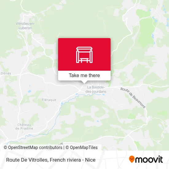 Route De Vitrolles map