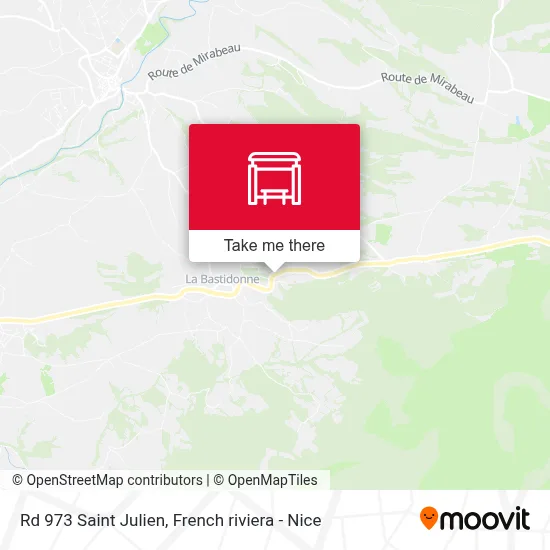 Mapa Rd 973 Saint Julien