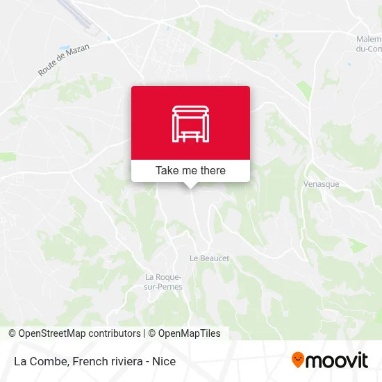 La Combe map