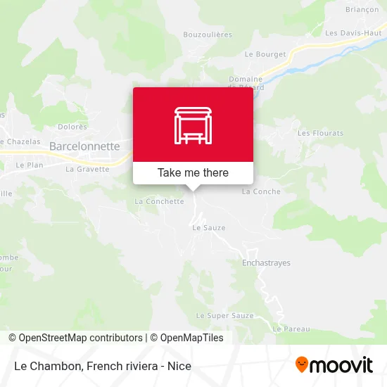 Le Chambon map