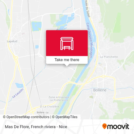 Mas De Flore map