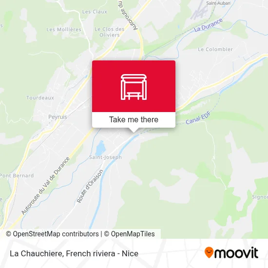 La Chauchiere map