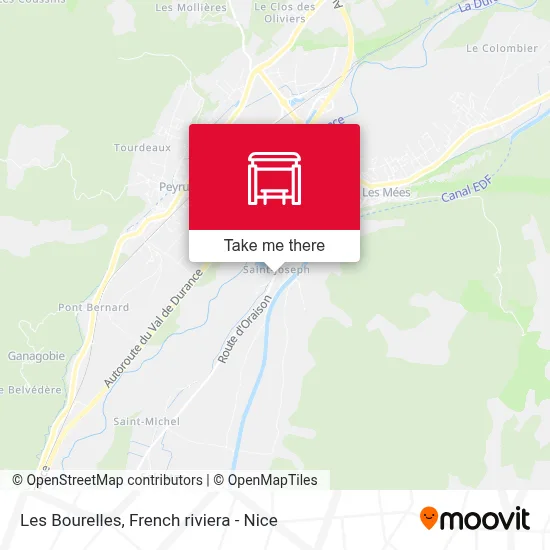 Les Bourelles map