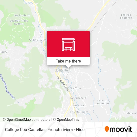College Lou Castellas map