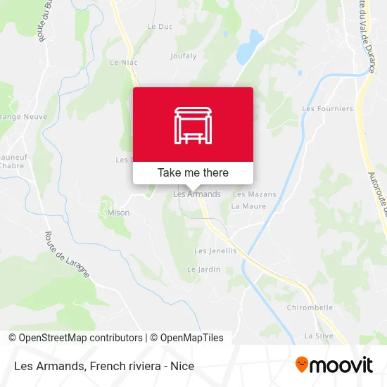 Les Armands map